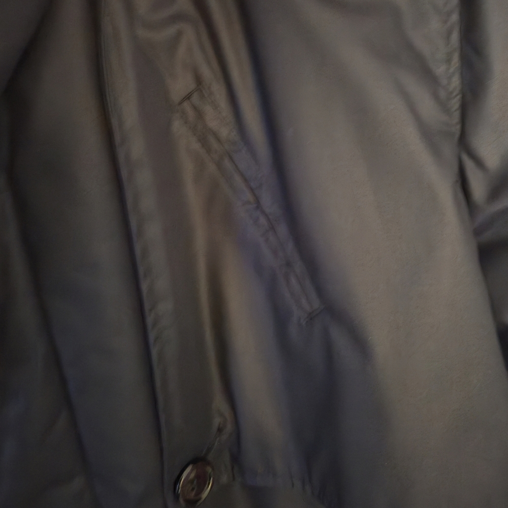 Rainbeater Vintage Navy Blue Raincoat Size 46 Mens L XL Trench Coat Dust Cover - Picture 6 of 16